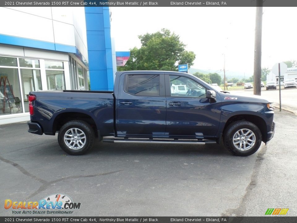 2021 Chevrolet Silverado 1500 RST Crew Cab 4x4 Northsky Blue Metallic / Jet Black Photo #6