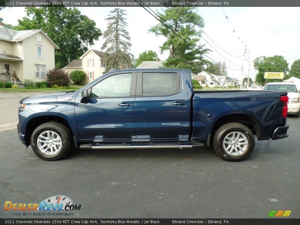 2021 Chevrolet Silverado 1500 RST Crew Cab 4x4 Northsky Blue Metallic / Jet Black Photo #10