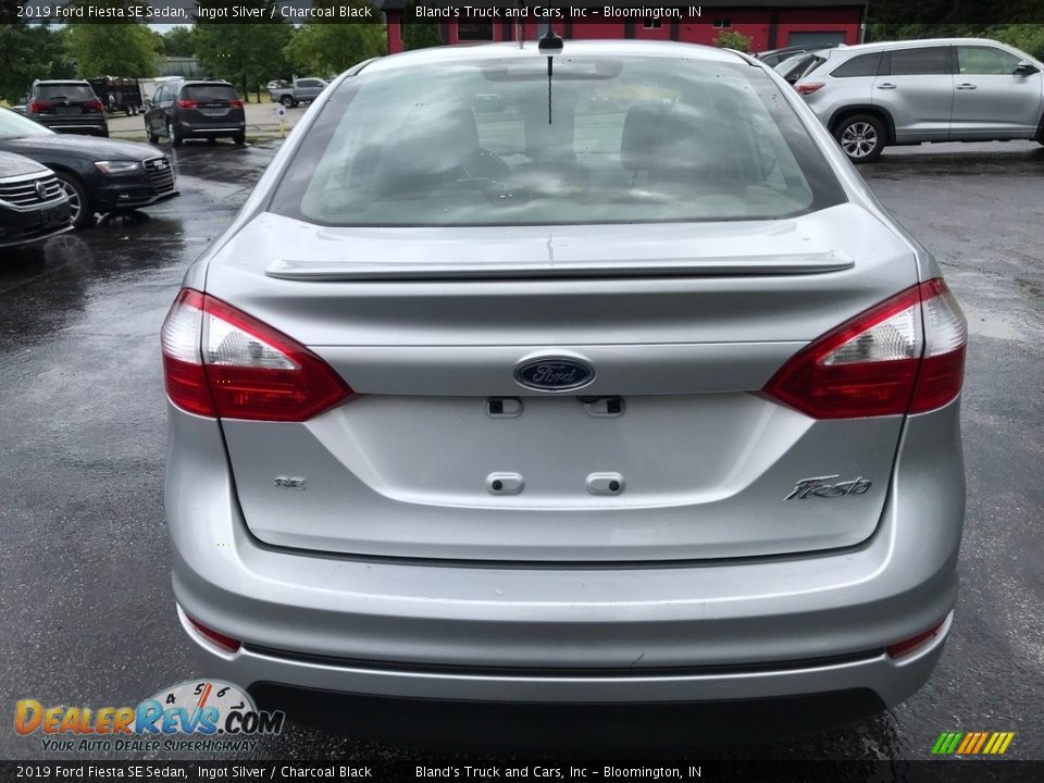 2019 Ford Fiesta SE Sedan Ingot Silver / Charcoal Black Photo #7