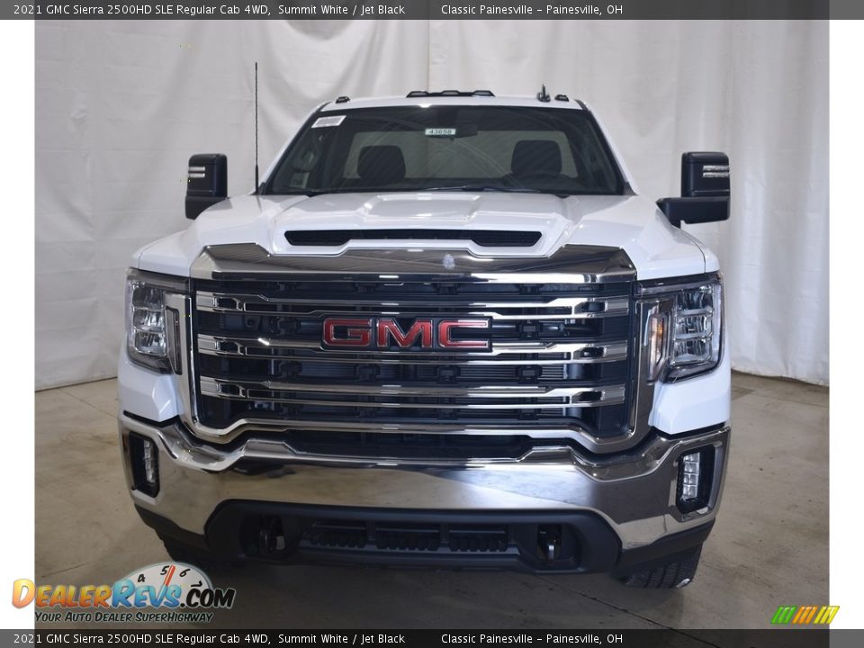 2021 GMC Sierra 2500HD SLE Regular Cab 4WD Summit White / Jet Black Photo #4