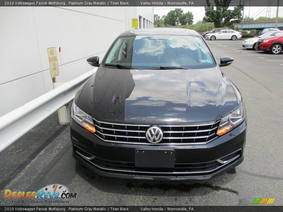 2019 Volkswagen Passat Wolfsburg Platinum Gray Metallic / Titan Black Photo #7