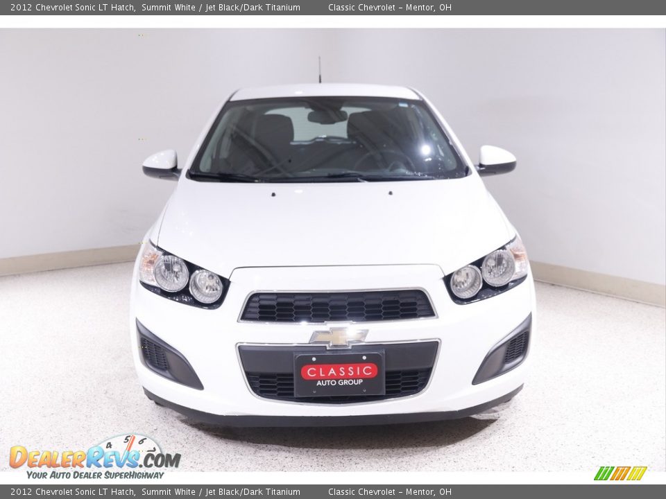 2012 Chevrolet Sonic LT Hatch Summit White / Jet Black/Dark Titanium Photo #2