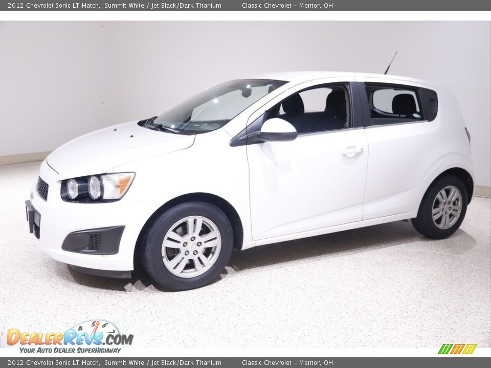 2012 Chevrolet Sonic LT Hatch Summit White / Jet Black/Dark Titanium Photo #3