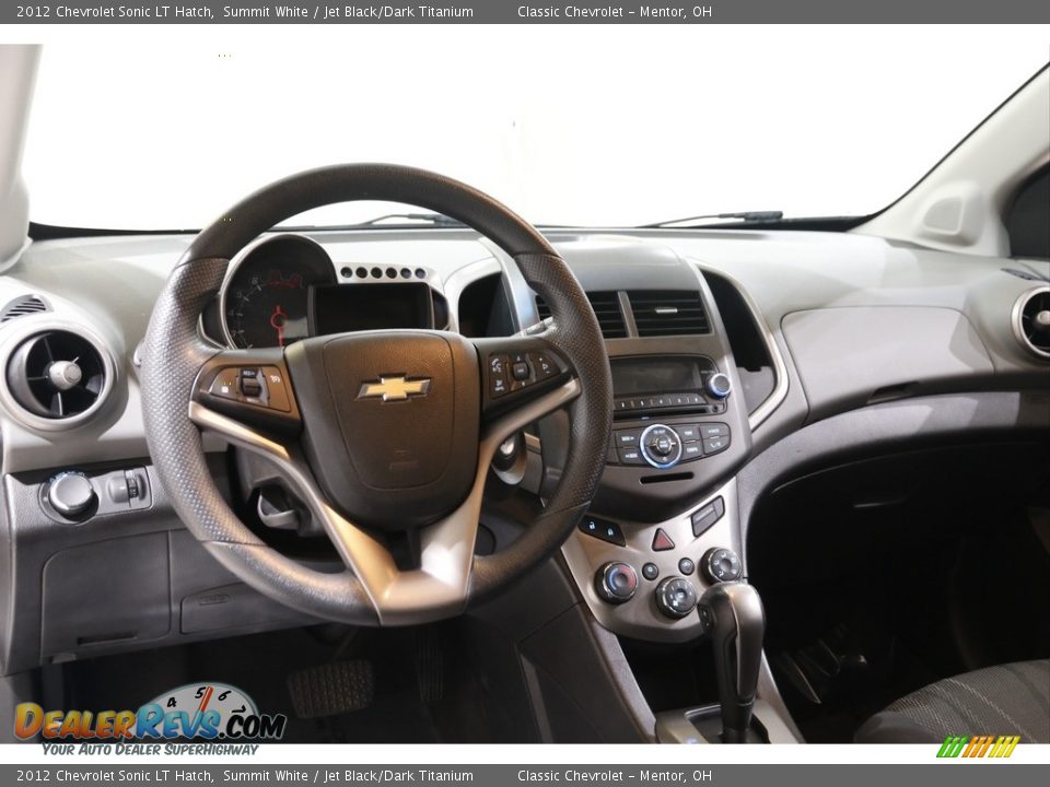 2012 Chevrolet Sonic LT Hatch Summit White / Jet Black/Dark Titanium Photo #6