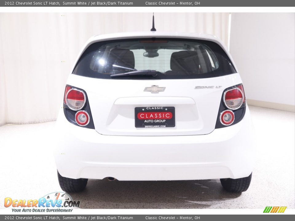 2012 Chevrolet Sonic LT Hatch Summit White / Jet Black/Dark Titanium Photo #16