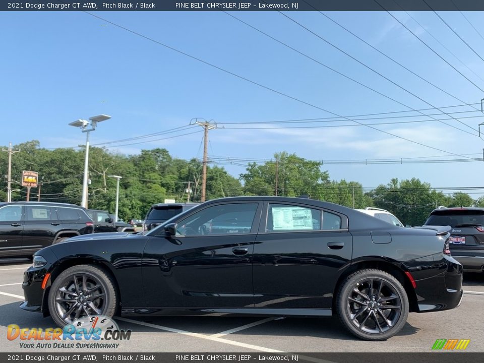 2021 Dodge Charger GT AWD Pitch Black / Black Photo #4