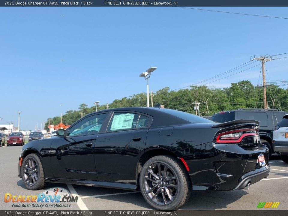 2021 Dodge Charger GT AWD Pitch Black / Black Photo #6