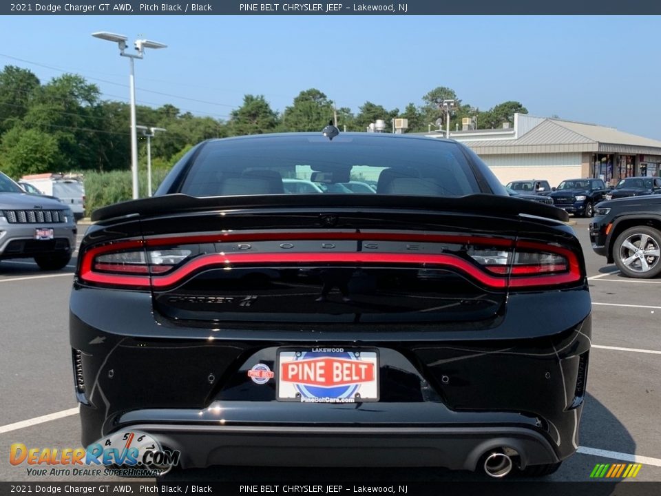 2021 Dodge Charger GT AWD Pitch Black / Black Photo #7