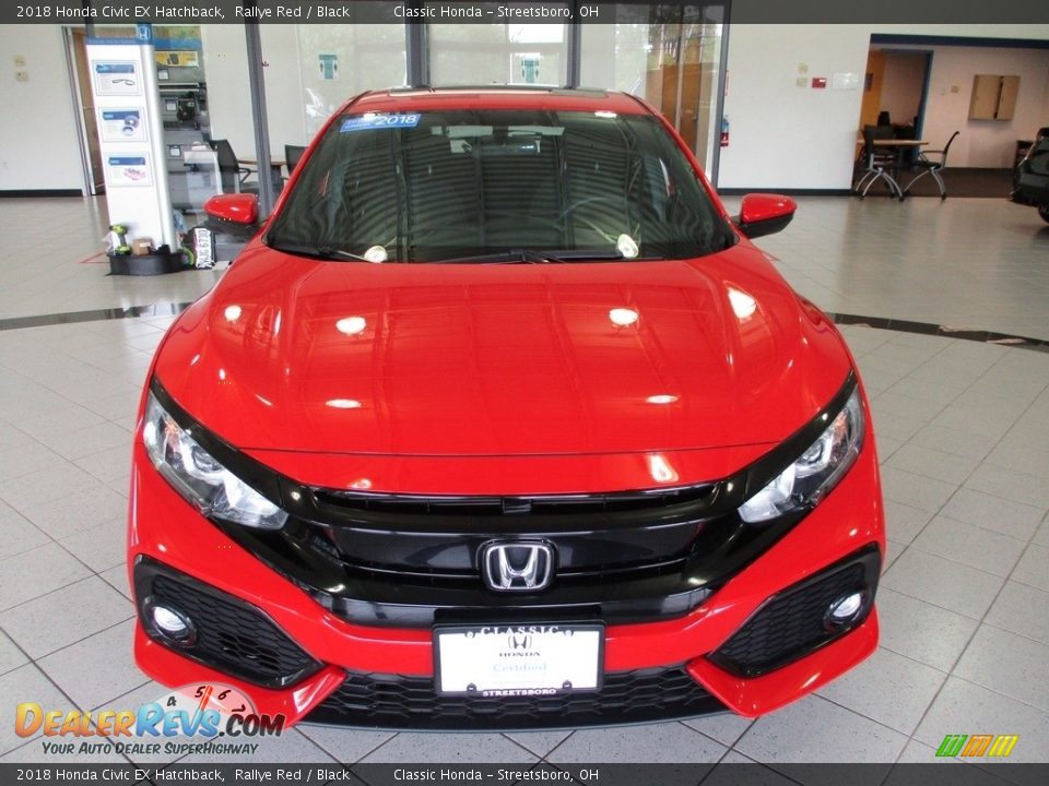 2018 Honda Civic EX Hatchback Rallye Red / Black Photo #2