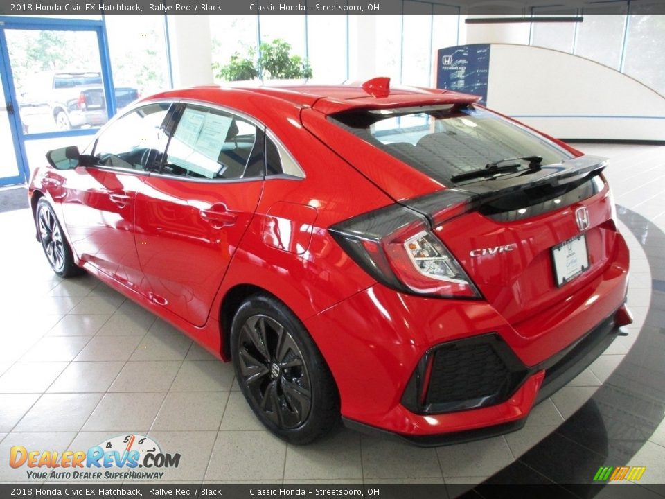 2018 Honda Civic EX Hatchback Rallye Red / Black Photo #9