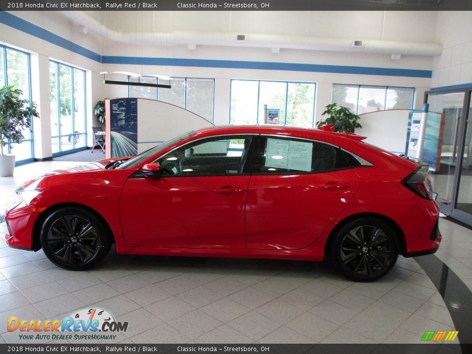 2018 Honda Civic EX Hatchback Rallye Red / Black Photo #10