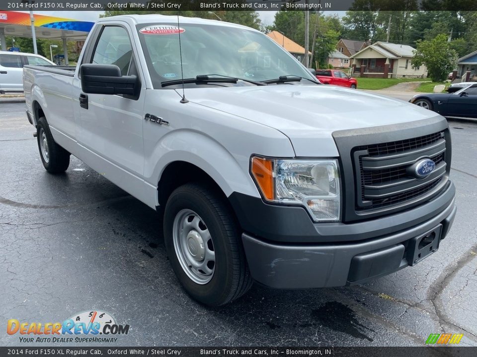 2014 Ford F150 XL Regular Cab Oxford White / Steel Grey Photo #4