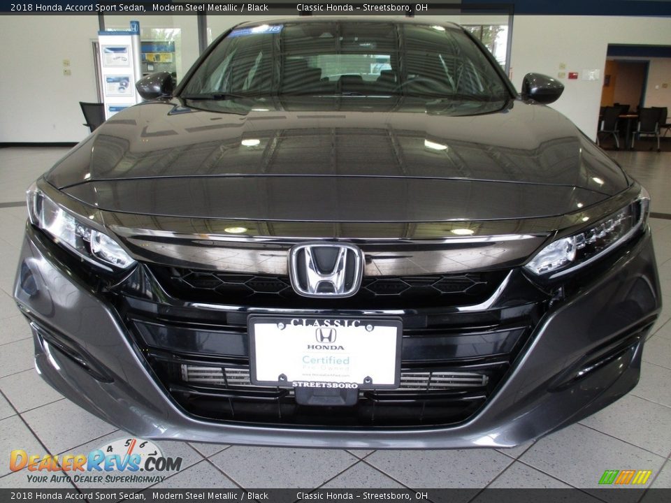 2018 Honda Accord Sport Sedan Modern Steel Metallic / Black Photo #2