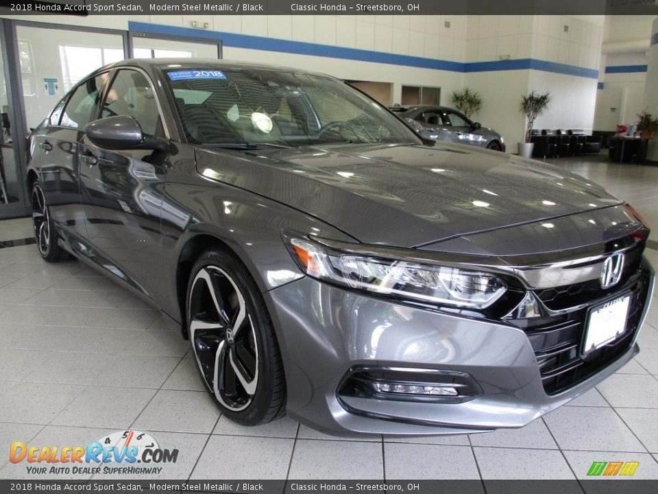 2018 Honda Accord Sport Sedan Modern Steel Metallic / Black Photo #3