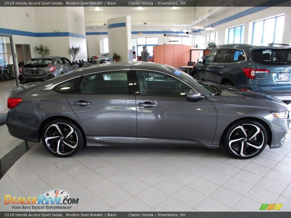 2018 Honda Accord Sport Sedan Modern Steel Metallic / Black Photo #4