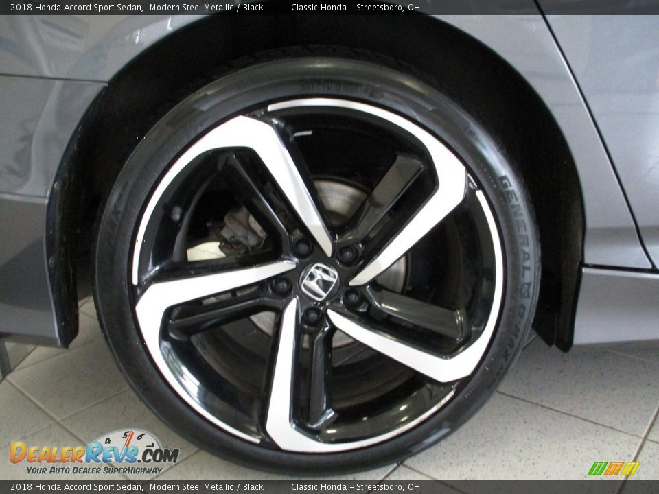 2018 Honda Accord Sport Sedan Modern Steel Metallic / Black Photo #6