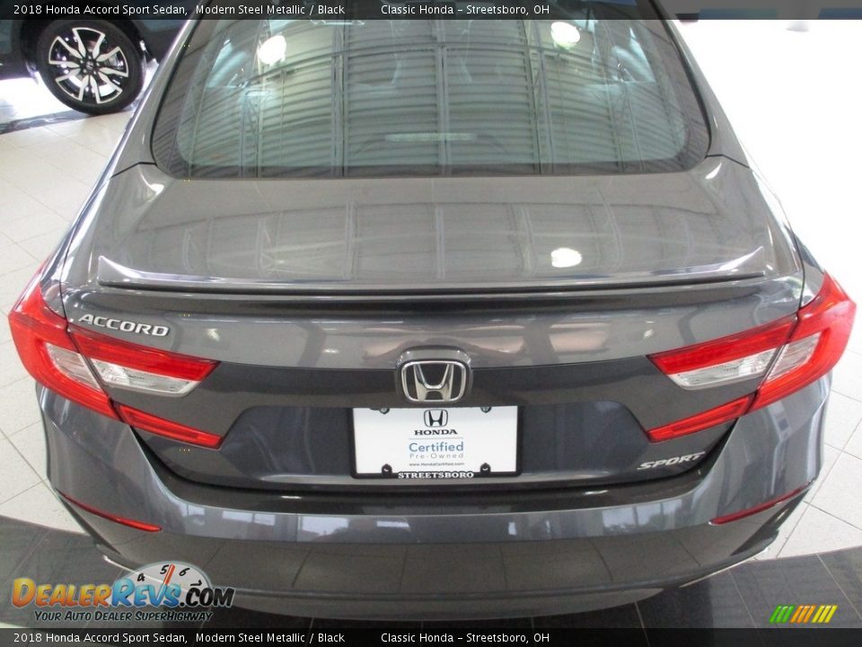 2018 Honda Accord Sport Sedan Modern Steel Metallic / Black Photo #8