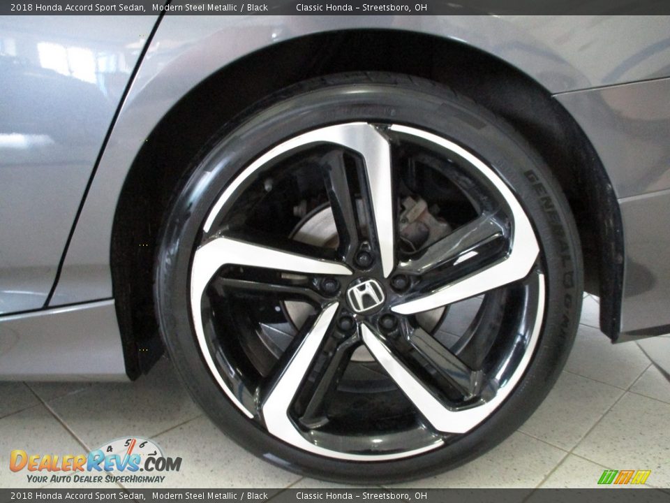 2018 Honda Accord Sport Sedan Modern Steel Metallic / Black Photo #10