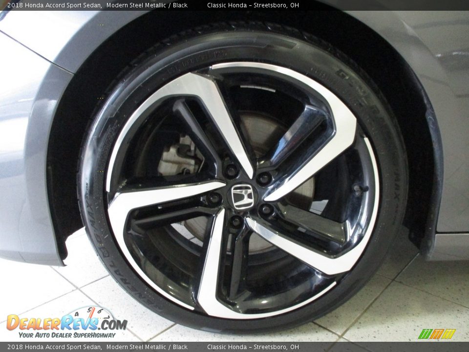 2018 Honda Accord Sport Sedan Modern Steel Metallic / Black Photo #11