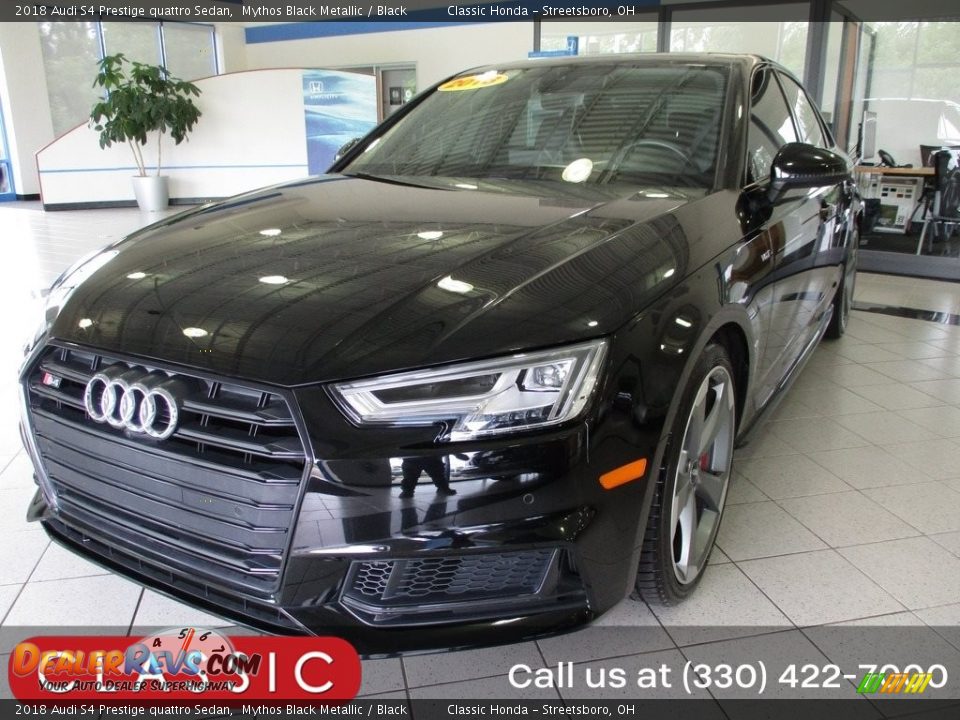 2018 Audi S4 Prestige quattro Sedan Mythos Black Metallic / Black Photo #1
