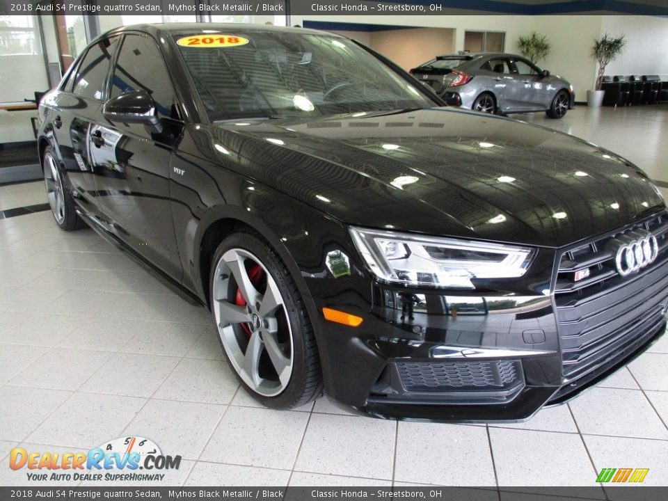 Mythos Black Metallic 2018 Audi S4 Prestige quattro Sedan Photo #3