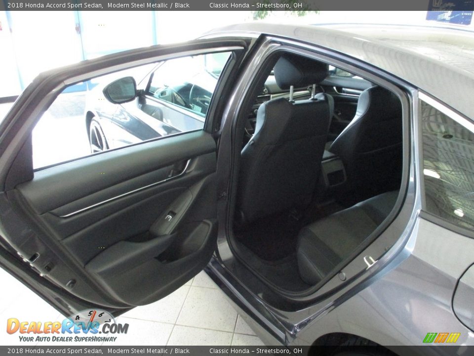 2018 Honda Accord Sport Sedan Modern Steel Metallic / Black Photo #22