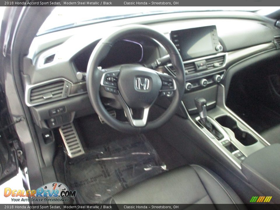 2018 Honda Accord Sport Sedan Modern Steel Metallic / Black Photo #27