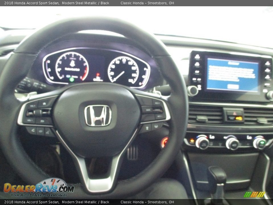 2018 Honda Accord Sport Sedan Modern Steel Metallic / Black Photo #29