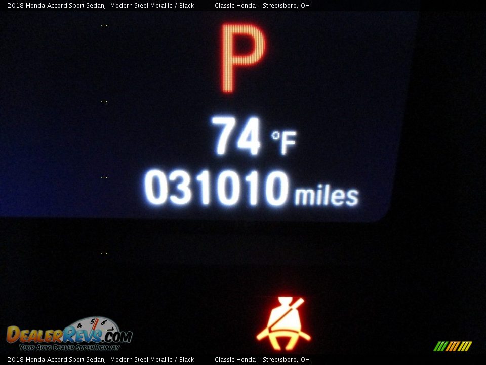 2018 Honda Accord Sport Sedan Modern Steel Metallic / Black Photo #30