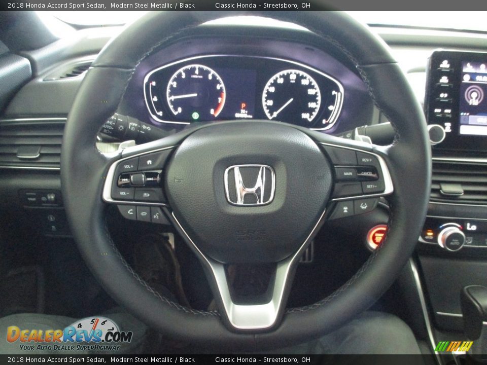 2018 Honda Accord Sport Sedan Modern Steel Metallic / Black Photo #31