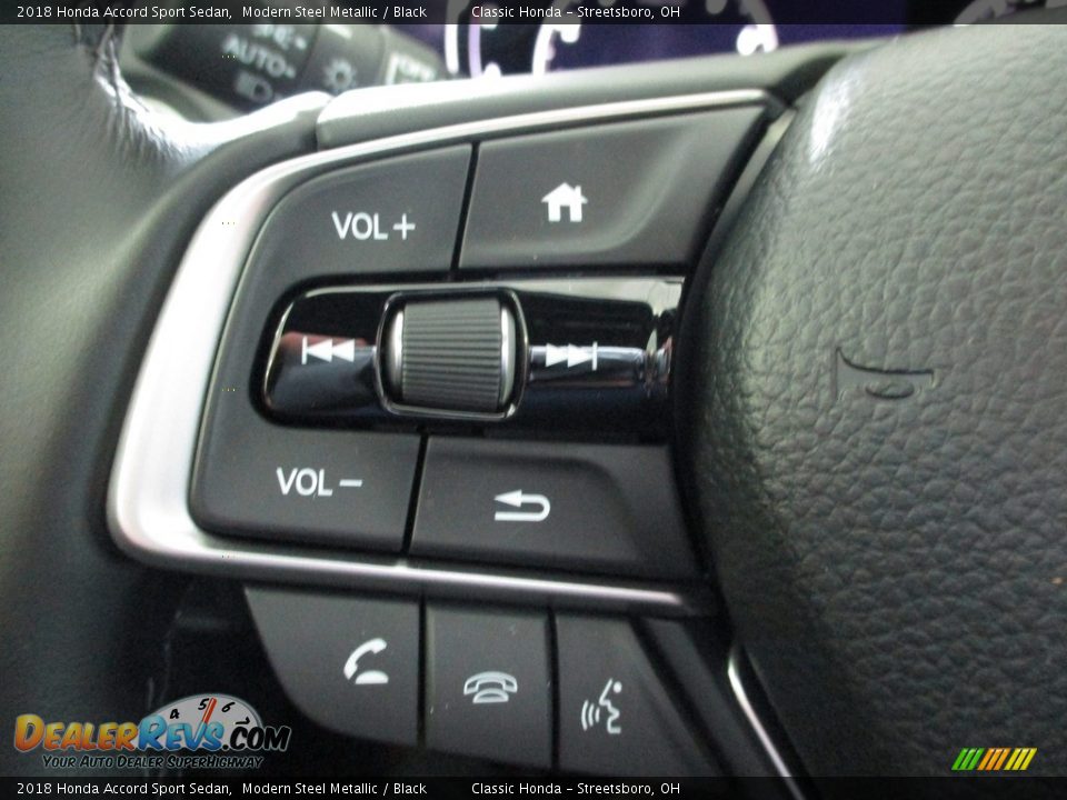 2018 Honda Accord Sport Sedan Modern Steel Metallic / Black Photo #32
