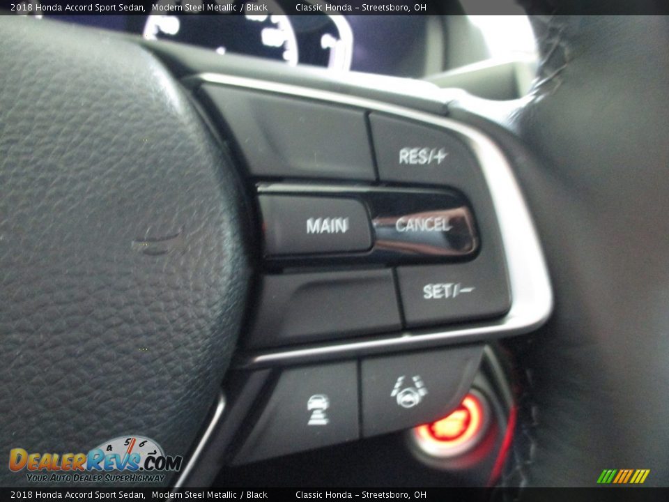 2018 Honda Accord Sport Sedan Modern Steel Metallic / Black Photo #33
