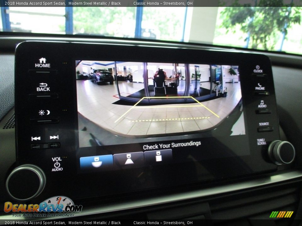 2018 Honda Accord Sport Sedan Modern Steel Metallic / Black Photo #34