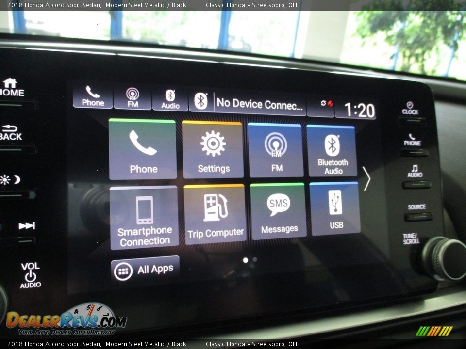 2018 Honda Accord Sport Sedan Modern Steel Metallic / Black Photo #35