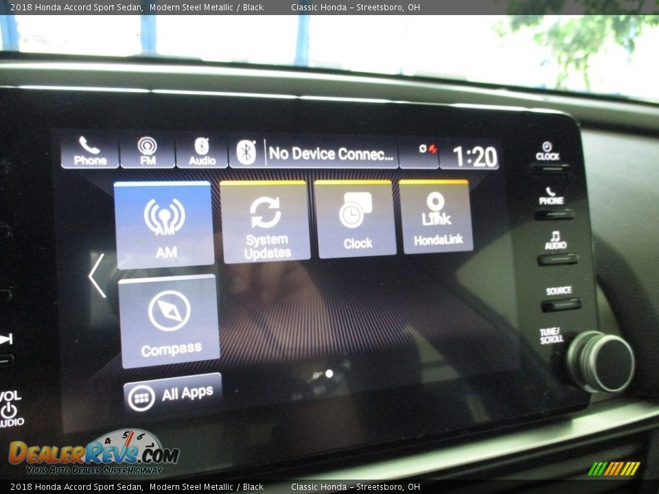 2018 Honda Accord Sport Sedan Modern Steel Metallic / Black Photo #36