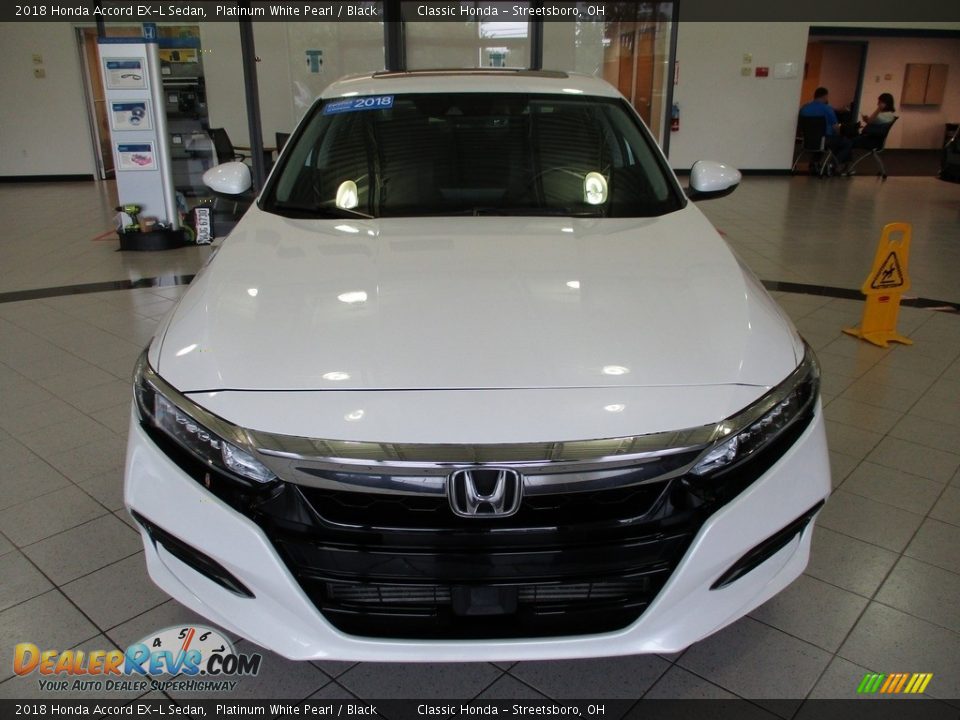 2018 Honda Accord EX-L Sedan Platinum White Pearl / Black Photo #2