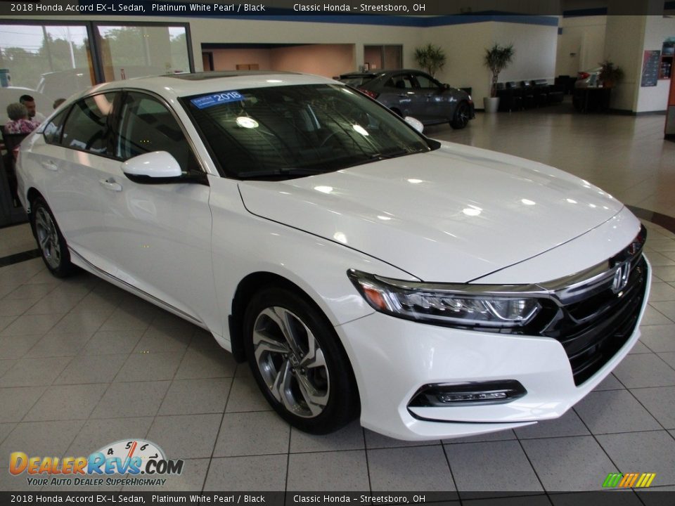 2018 Honda Accord EX-L Sedan Platinum White Pearl / Black Photo #3
