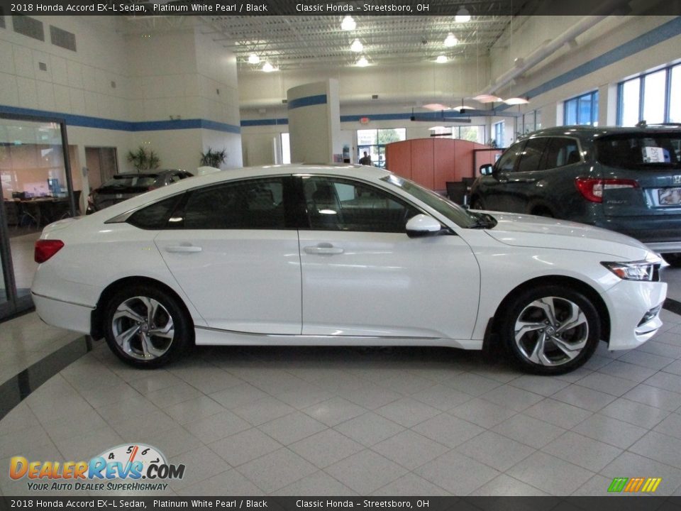 2018 Honda Accord EX-L Sedan Platinum White Pearl / Black Photo #4