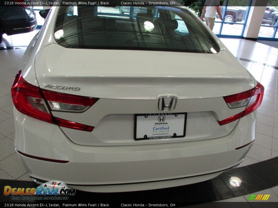 2018 Honda Accord EX-L Sedan Platinum White Pearl / Black Photo #8