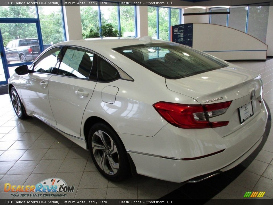 2018 Honda Accord EX-L Sedan Platinum White Pearl / Black Photo #9