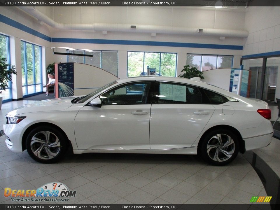 2018 Honda Accord EX-L Sedan Platinum White Pearl / Black Photo #10