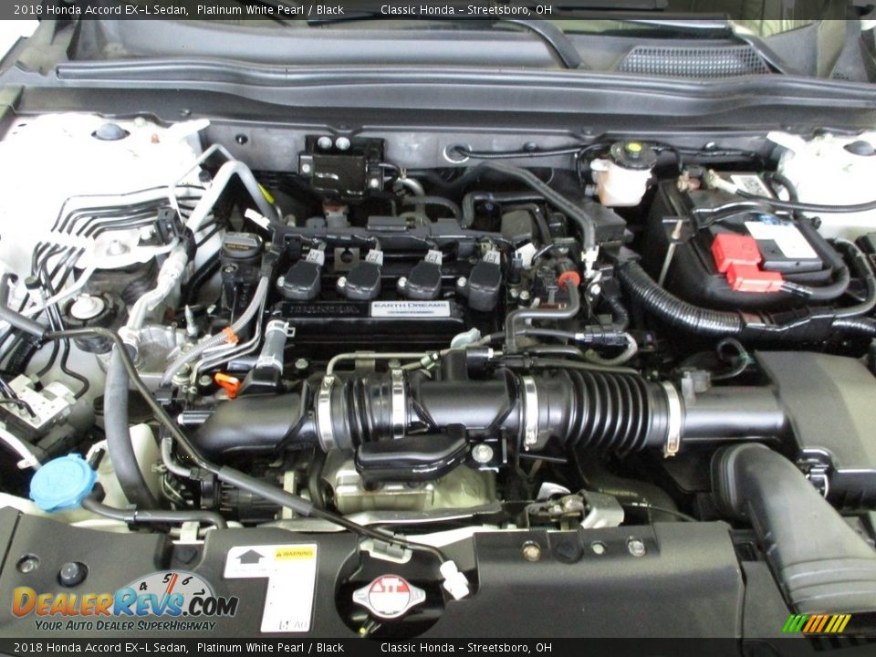 2018 Honda Accord EX-L Sedan Platinum White Pearl / Black Photo #13