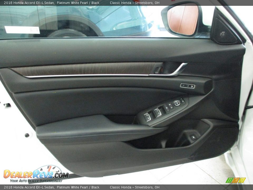 2018 Honda Accord EX-L Sedan Platinum White Pearl / Black Photo #26