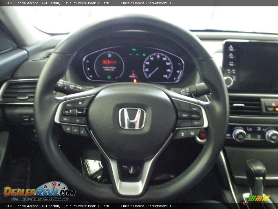 2018 Honda Accord EX-L Sedan Platinum White Pearl / Black Photo #30