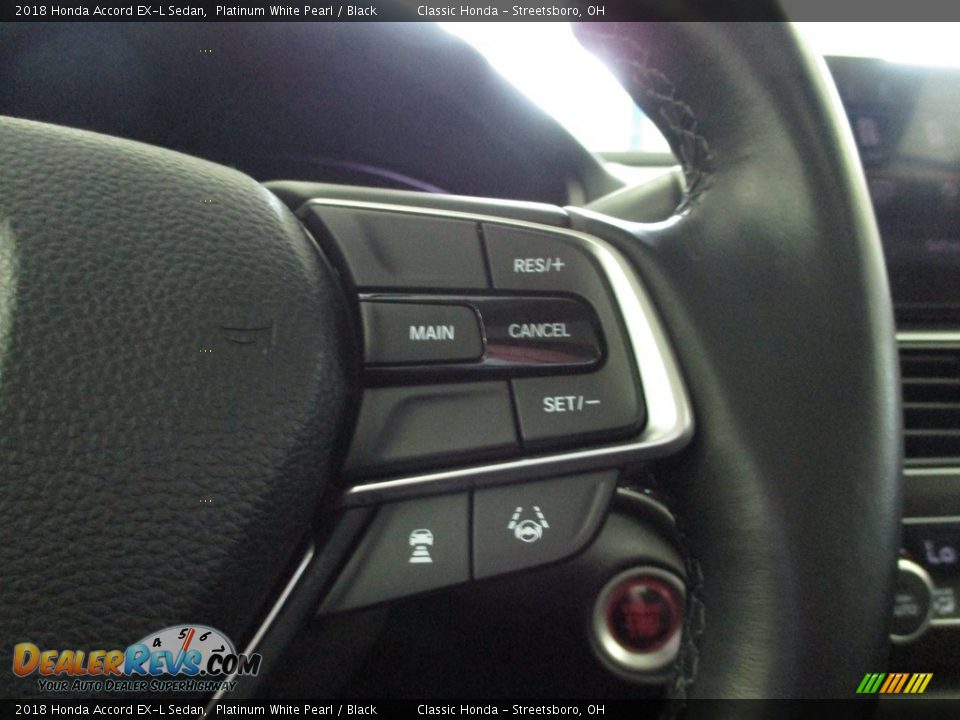 2018 Honda Accord EX-L Sedan Platinum White Pearl / Black Photo #32