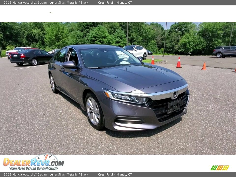 2018 Honda Accord LX Sedan Lunar Silver Metallic / Black Photo #1