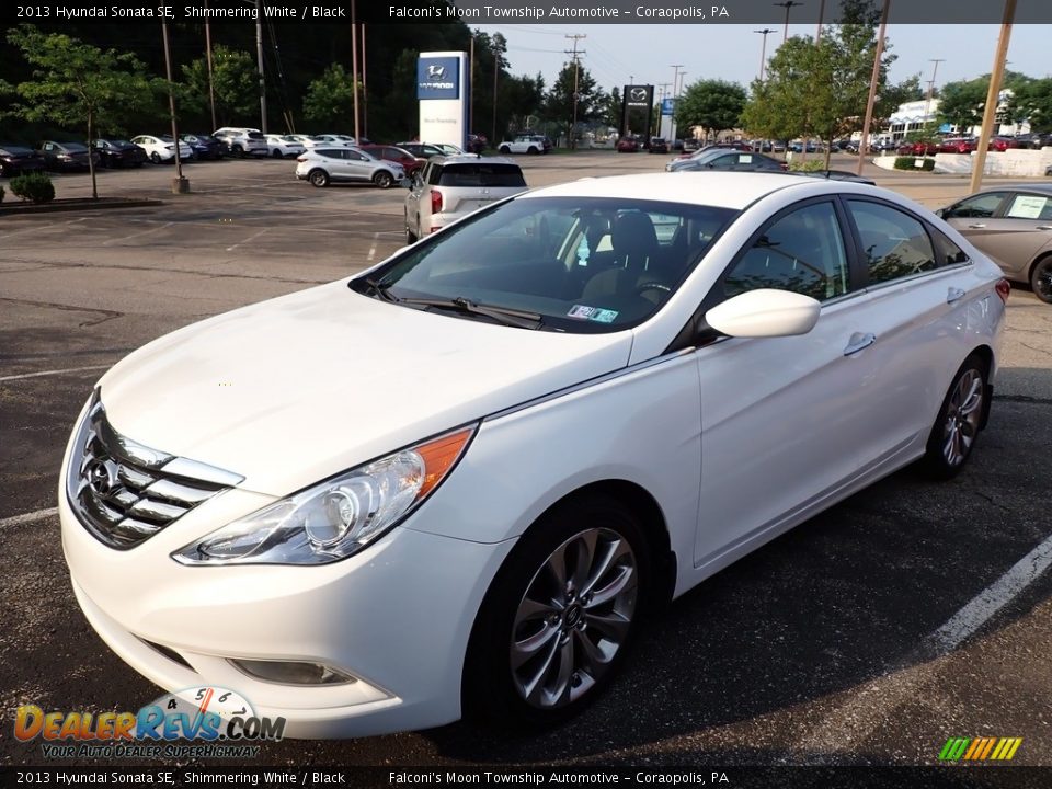 2013 Hyundai Sonata SE Shimmering White / Black Photo #1