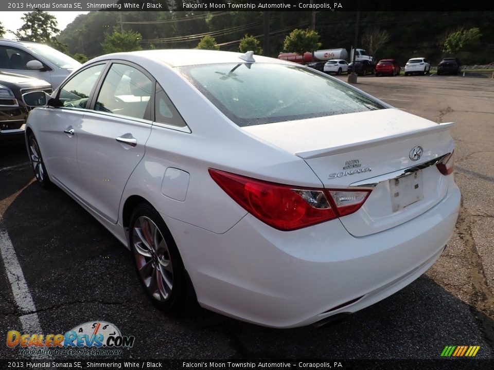 2013 Hyundai Sonata SE Shimmering White / Black Photo #2