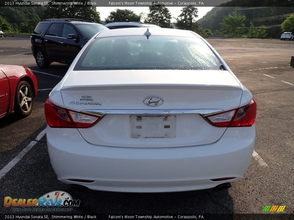 2013 Hyundai Sonata SE Shimmering White / Black Photo #3