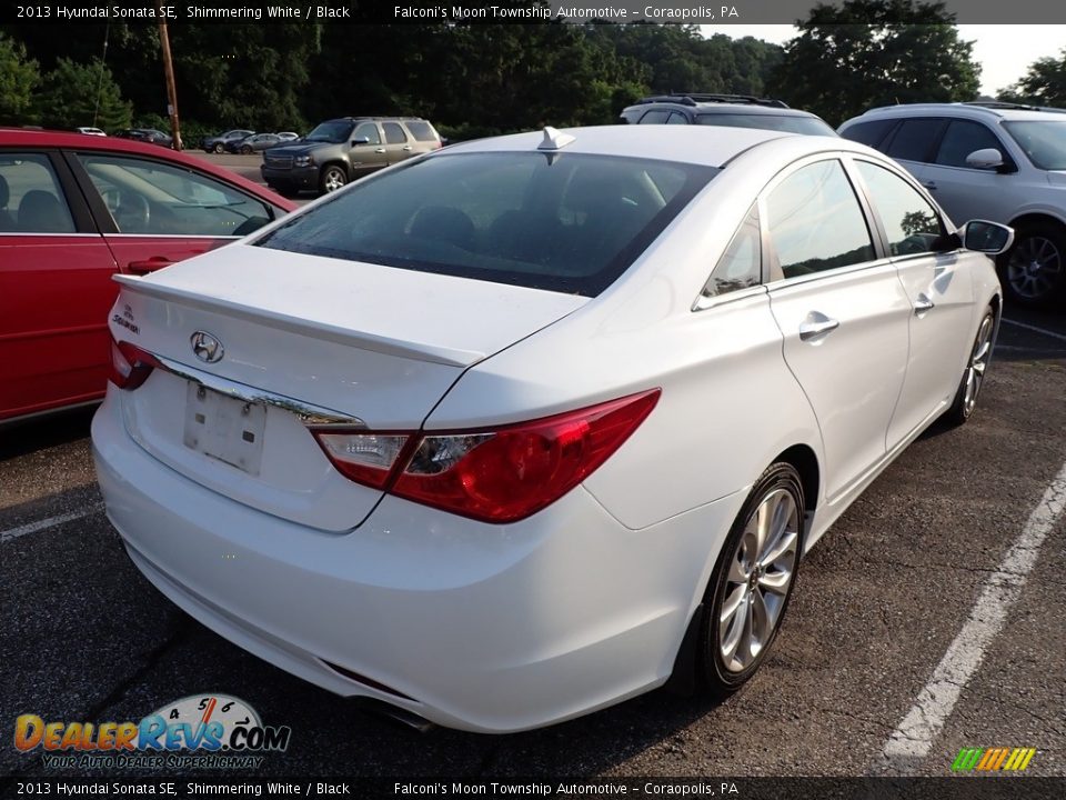 2013 Hyundai Sonata SE Shimmering White / Black Photo #4